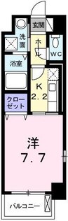 ＲＵＴＳ　総社本町 1Kの間取り