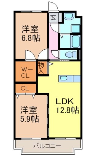 間取図 グローリアＴ・Ｆ