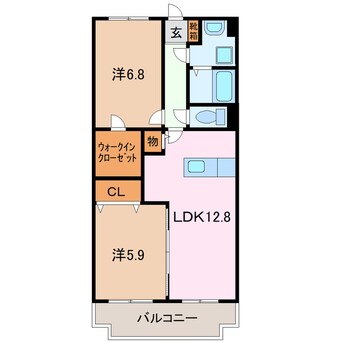 間取図 グローリアＴ．Ｆ．