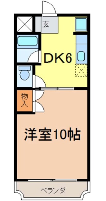 間取図 カーサカジマⅠ