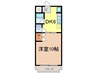 カーサカジマⅠ 1DKの間取り