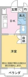 リヴェール２１ 1DKの間取り