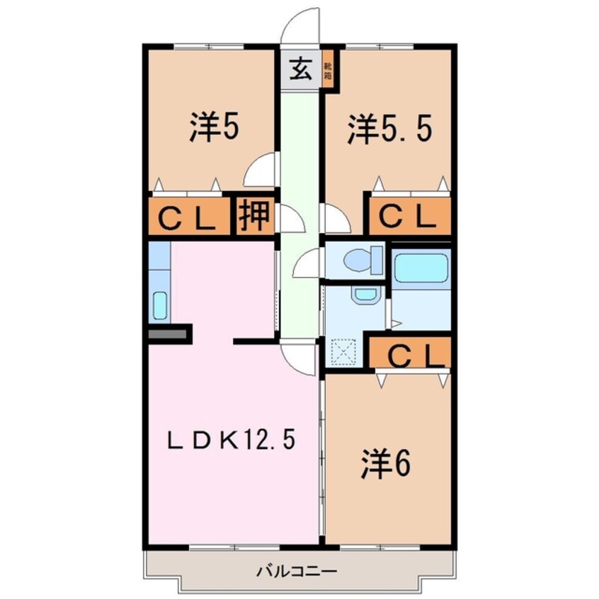 間取図 クリスタルパレスⅡ