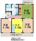 泉パレスの間取図