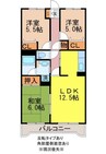 ロイヤルプラザいずみ野 3LDKの間取り