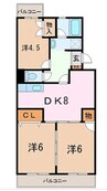 泉ハイツ 3DKの間取り