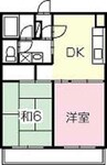 サニーヒル岳陽 2DKの間取り