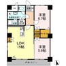 清和ビル 2LDKの間取り