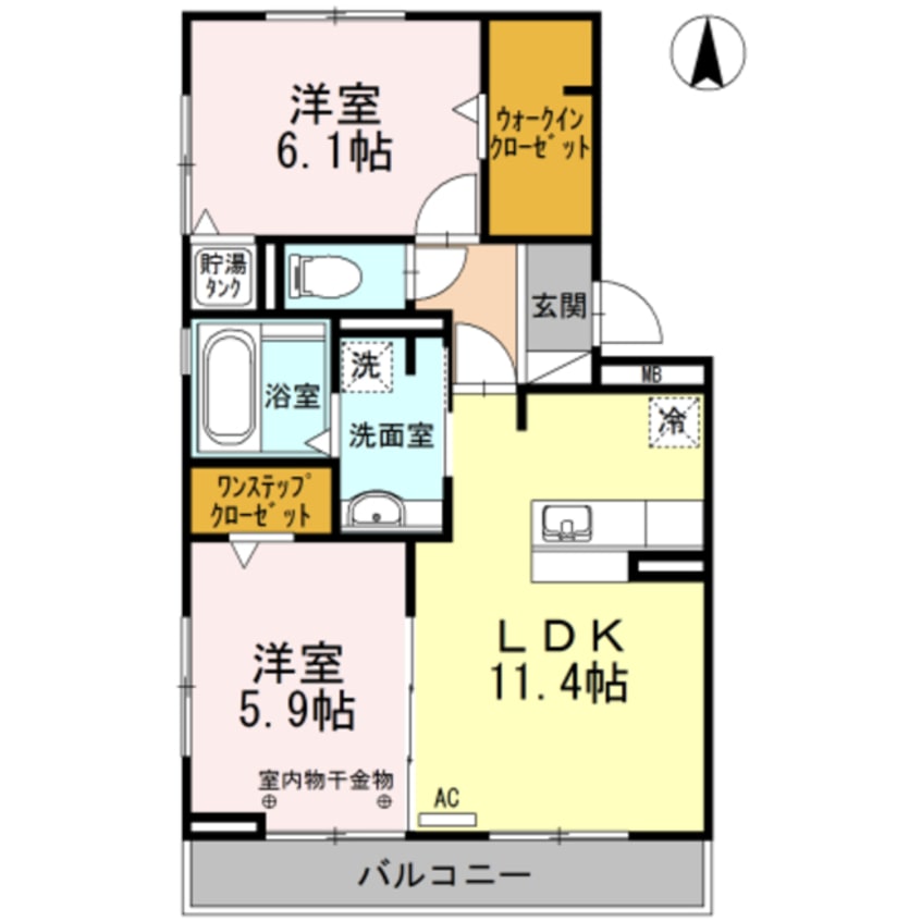 間取図 グランデタカオカ