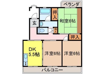 間取図 グランドール靖国