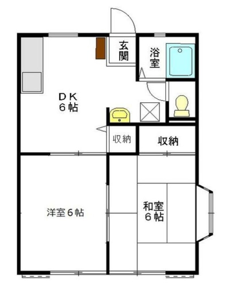 間取図 西ハイツ