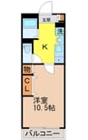 １－ＲｏｏｍＩｚｕｍｉ 1Kの間取り