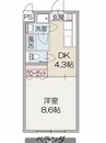 アルメリア 1DKの間取り