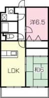 グランＴｅａｏ 2LDKの間取り