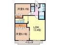 シャインヒルズＫの間取図