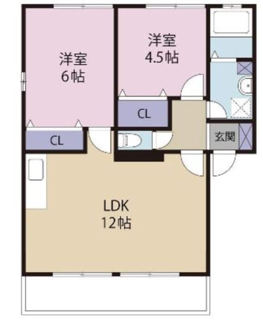 間取図 ディアコート田代