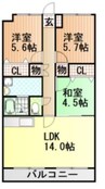パルトネール 3LDKの間取り