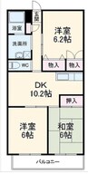 アルカンシェル 3DKの間取り