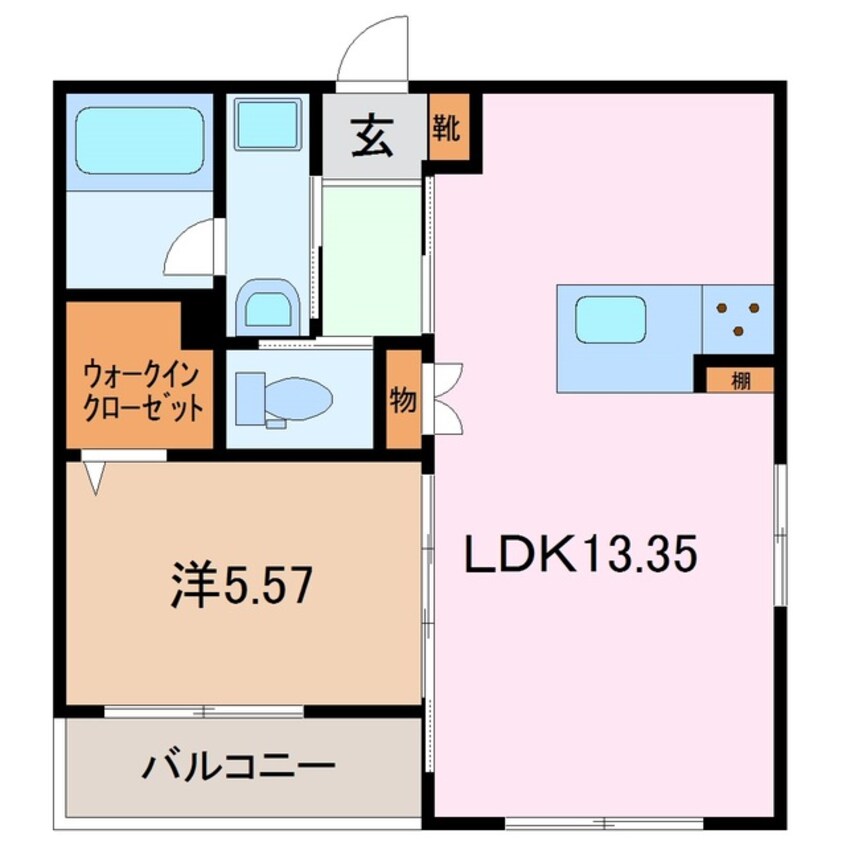 間取図 ルナ　ド　ショパン