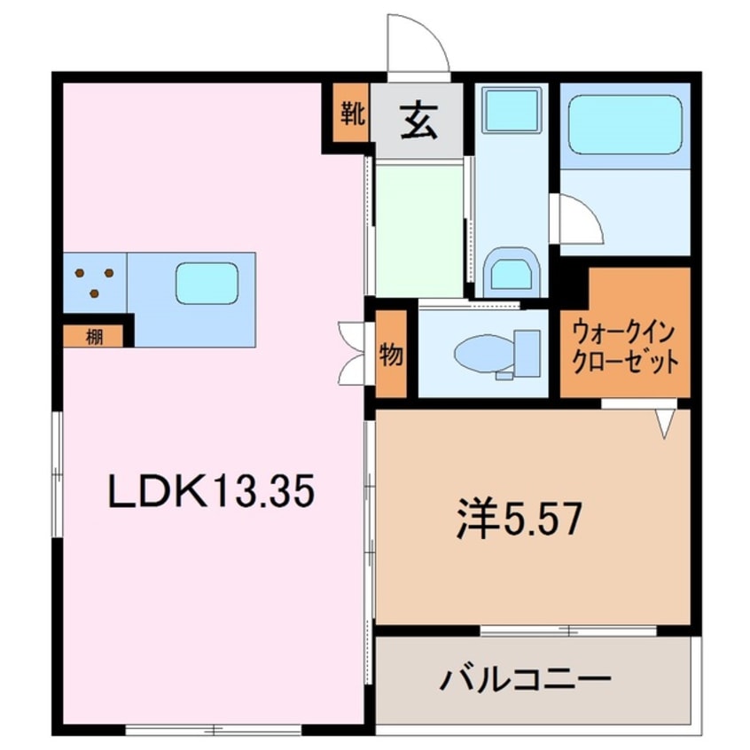 間取図 ルナ　ド　ショパン