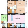 戸建（三ツ沢中川様邸） 4LDKの間取り