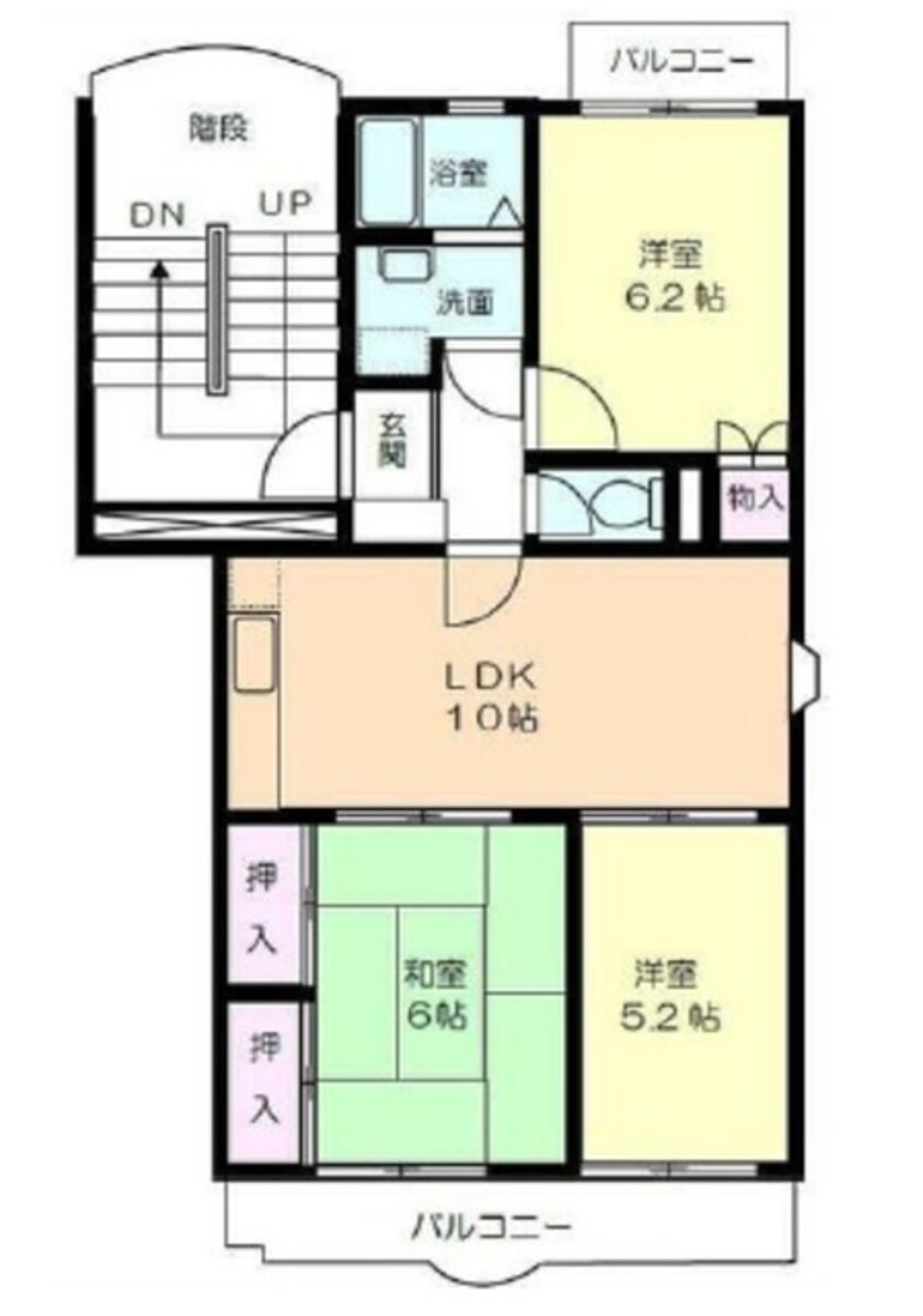 間取図 ルナハイツ