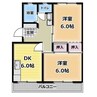 セントポーリア 2DKの間取り
