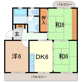 間取図 コーポラス米山