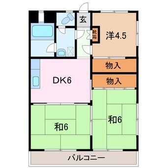 間取図 コーポ津田