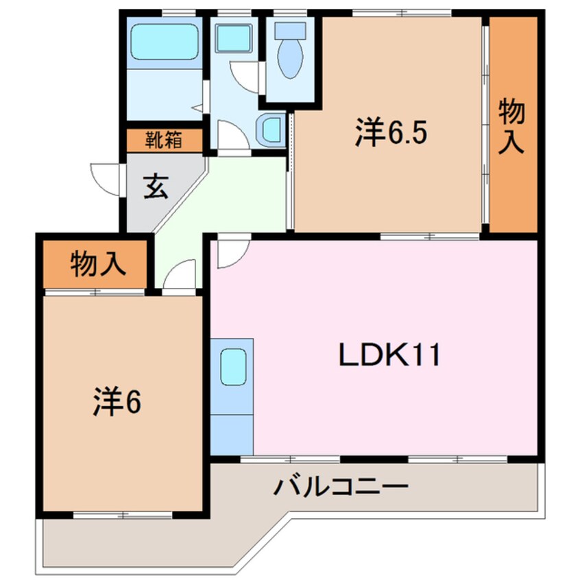 間取図 コーポワタナベ