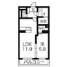 ヴィガラス横割 1LDKの間取り