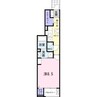 エルセレーノ宮下 1Kの間取り