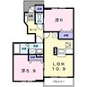 ビュ－ネ遠藤 2LDKの間取り