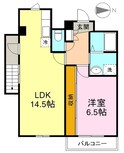 ドミール２１ＷＥＳＴの間取図