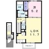 ル　シエル　Ｂ 1LDKの間取り