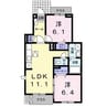 エンジェル 2LDKの間取り