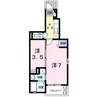 ルラール　アドバンス 1Kの間取り