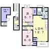 レフィナード 2LDKの間取り