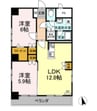 清和ビル 2LDKの間取り