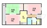 ネオステージ原木 3DKの間取り