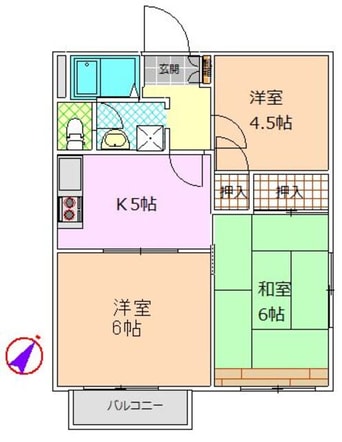 間取図 サングリーン用沢Ａ