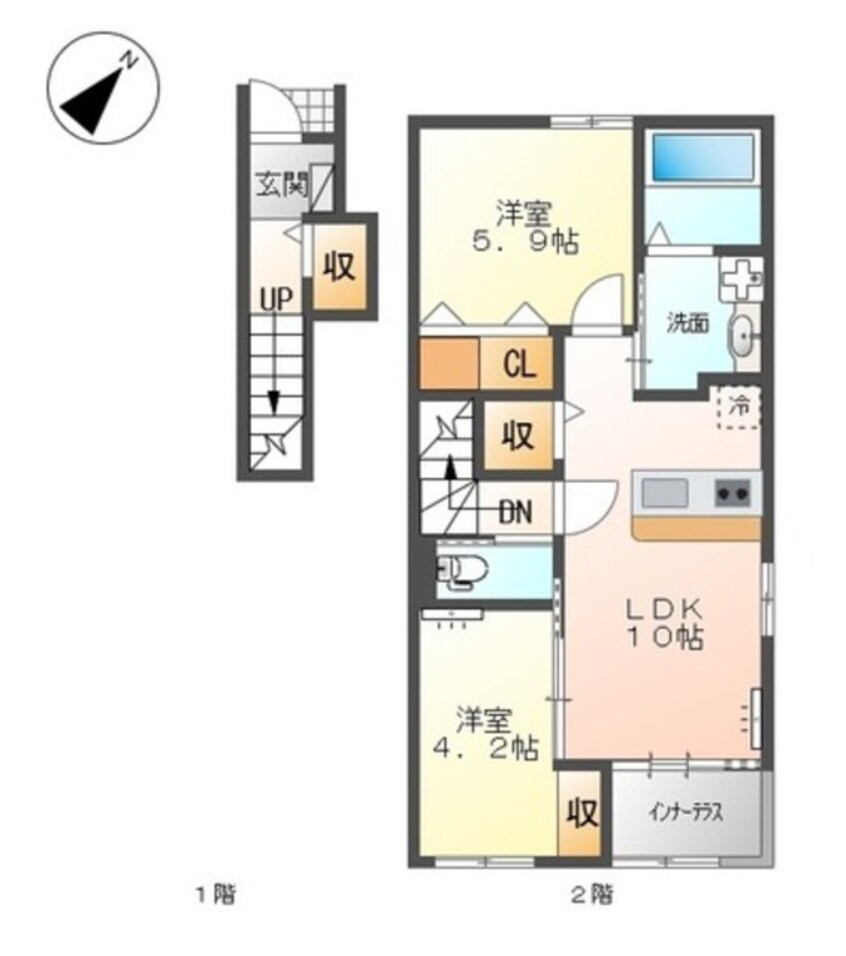 間取図 エスコートⅡ