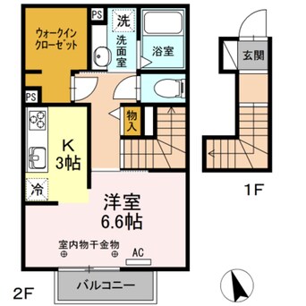 間取図 メルベーユ・S