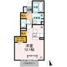 グランツ 1Kの間取り
