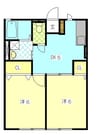 ツェントラム 2DKの間取り