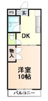 マンションＴｅａｏ 1DKの間取り