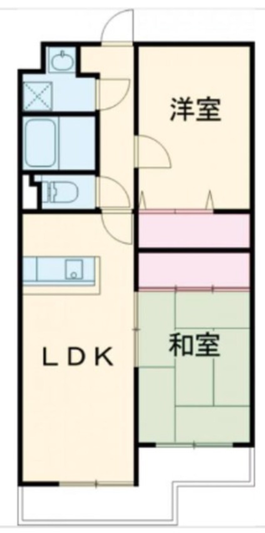 間取図 岳南電車/吉原本町駅 徒歩54分 2階 築23年