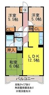 ロイヤルプラザいずみ野 3LDKの間取り