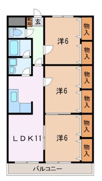 間取図 Ｐｒｅｍｉｕｍ　Ｃａｓａ　富士