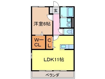 間取図 身延線/入山瀬駅 徒歩18分 1階 築16年